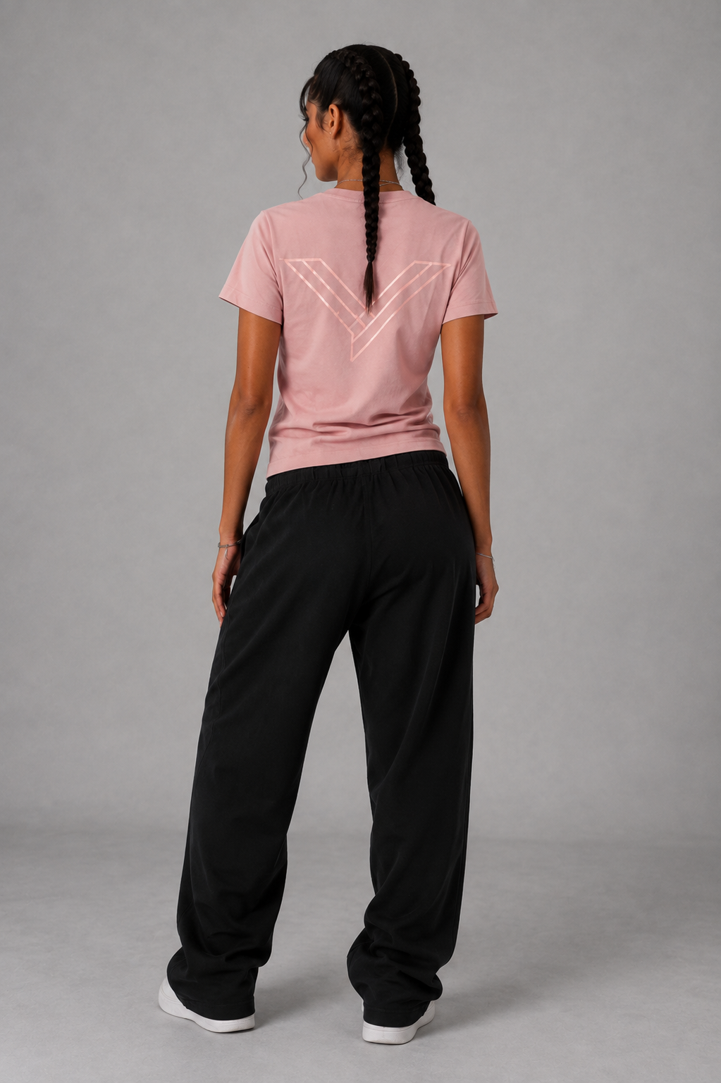 Female Dusty Rose Signature VOID Tee